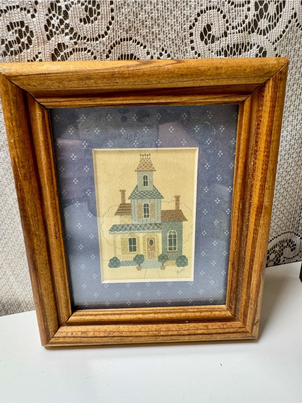 Vintage Muko County Folk Art Framed Prints, Set of 2. 1980’s Folk Art